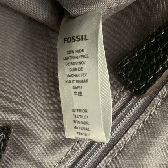 Fossil NWT Black Leather Crossbody/Shoulder Bag - Picture 13 of 16